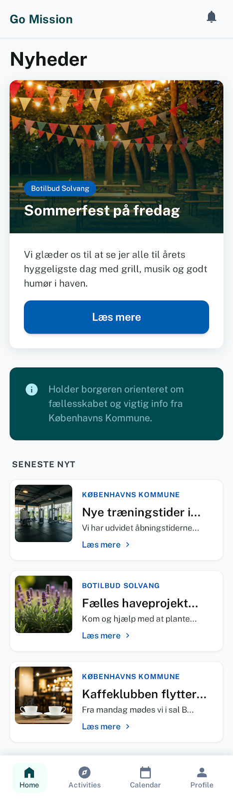 Skærmbillede af Nyheder
